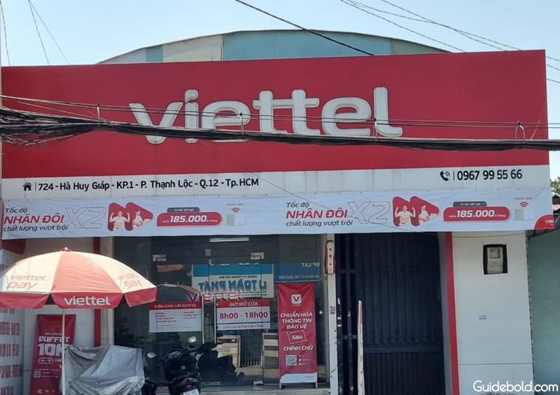 Cửa hành Viettel Quận 12