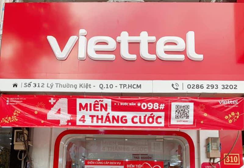 Cửa hàng Viettel quận 10 - Viettel Lý Thường Kiệt