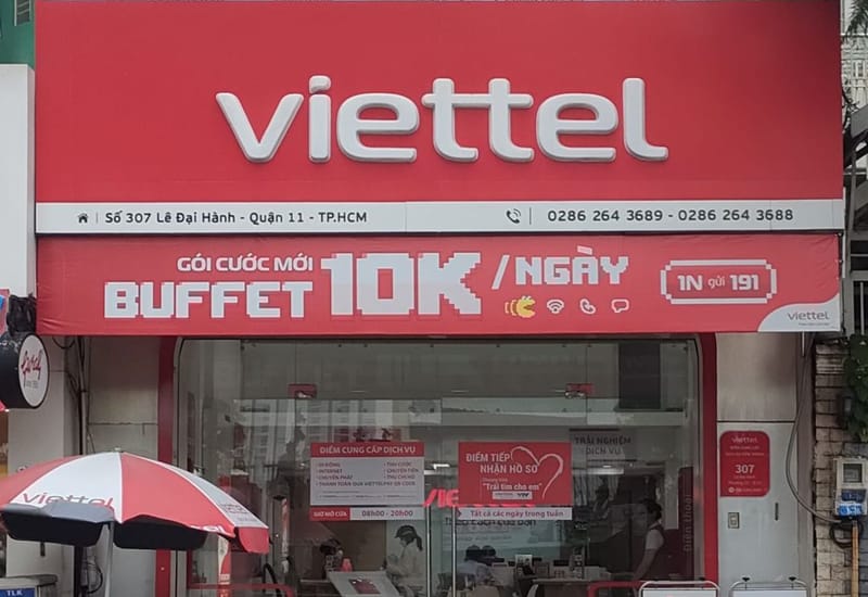 Cửa hàng Viettel quận 11 - Viettel Lê Đại Hành
