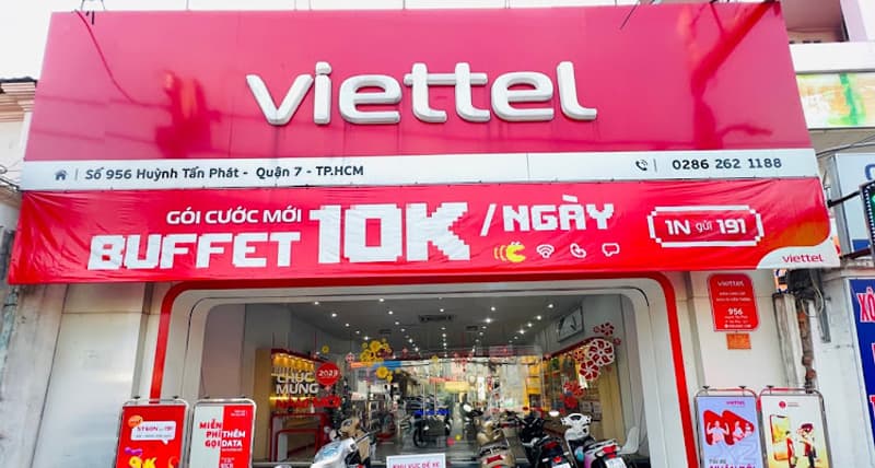 Cửa hàng Viettel quận 7 - Viettel Huỳnh Tấn Phát