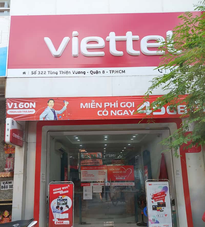 Cửa hàng Viettel quận 8 - Viettel Tùng Thiện Vương