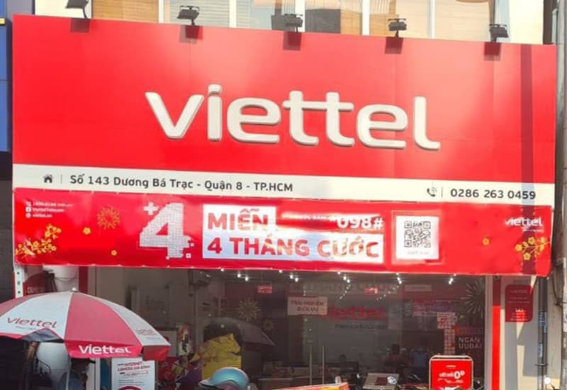 Cửa hàng Viettel quận 8 - Viettel Dương Bá Trạc