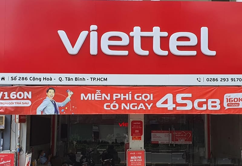 Cửa hàng Viettel quận Tân Bình - Viettel Cộng Hoà