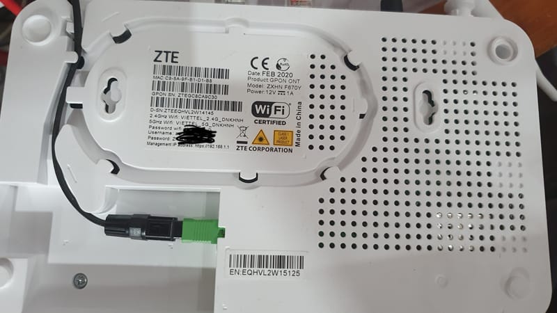 Modem Wifi 2 băng tần ZTE ZXHN F670Y
