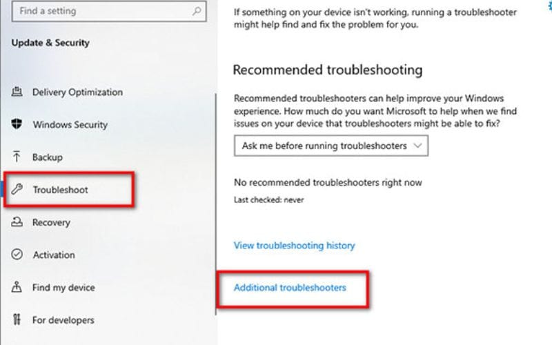 Sử dụng Internet Connection Troubleshooter